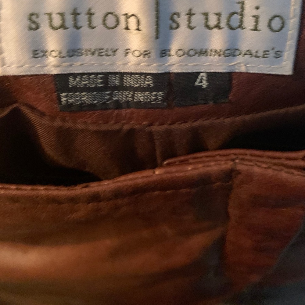 Sutton Studio Leather pants